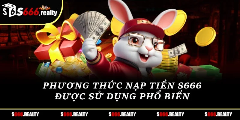 Phương thức nạp tiền S666 được sử dụng phổ biến 